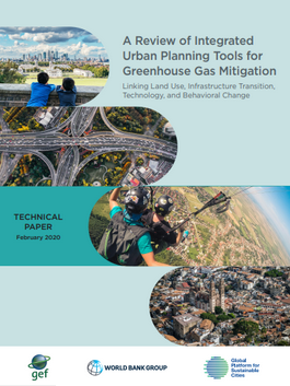 Screenshot of report cover with pictures of cities